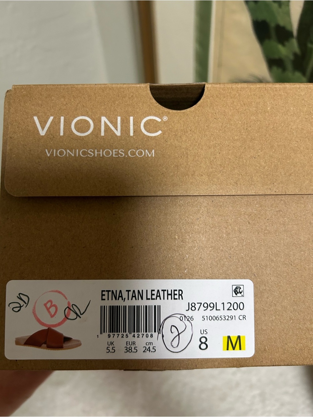 Vionic Etna Leather Slide Sandal - Picture 6 of 6